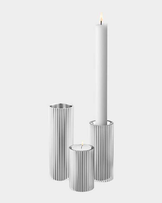 Bernadotte Stainless Steel Medium Tealight and Candleholder
